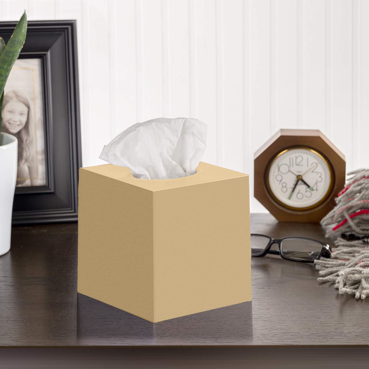 Tissue Box Cover Square - Facial Cube Tissue Box Holder Case