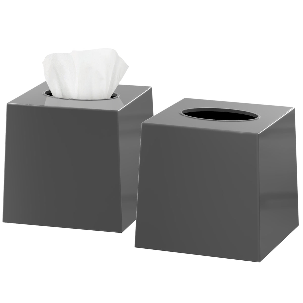 IFUJI 井藤昌志 TISSUE BOX-CUBE S-TYPE gray Tissue Box Cover Square - Facial Cube Tissue Box Holder Case