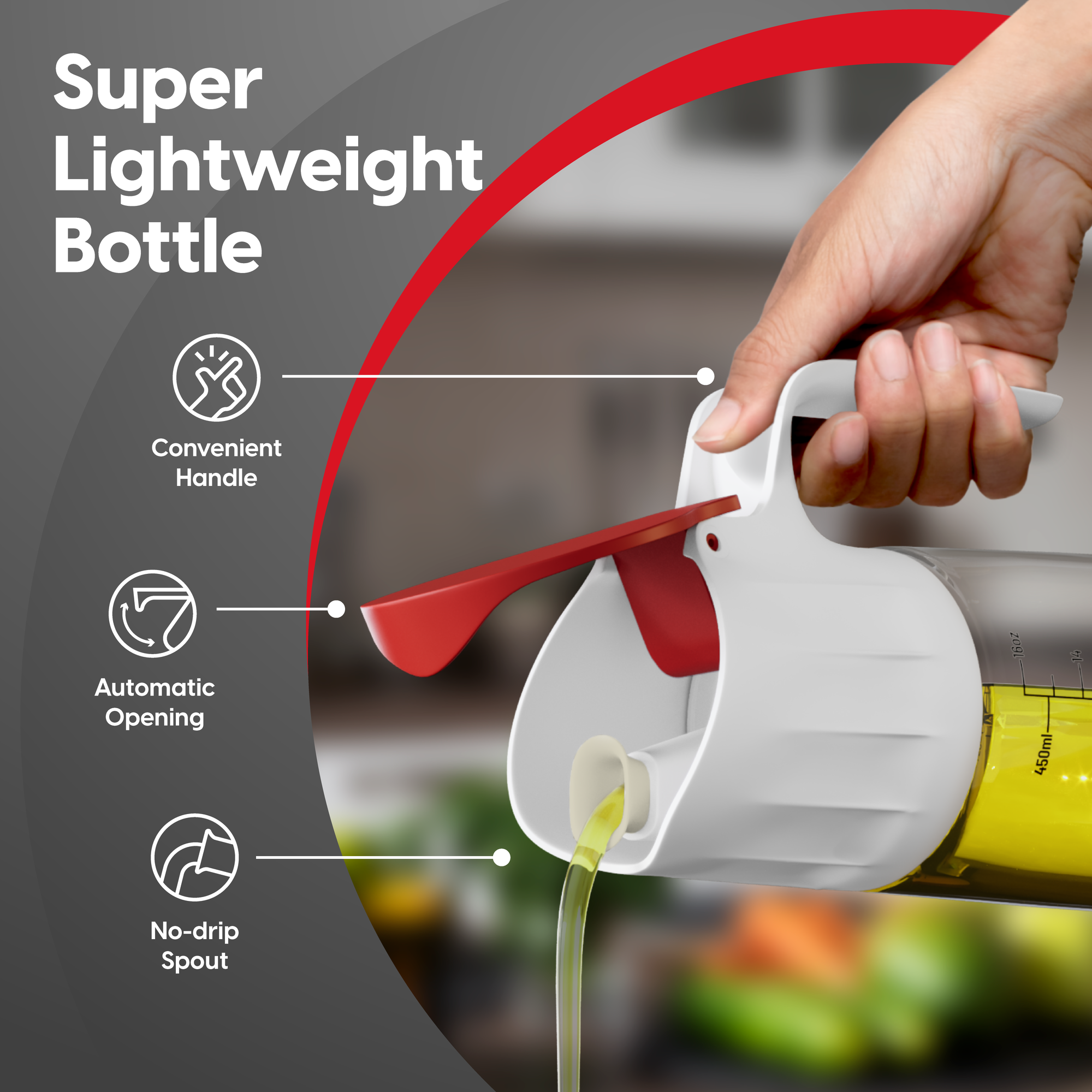 Olive Oil and Vinegar Dispenser Bottle Set - 2 Piece - Superior Glass –  Dwellza