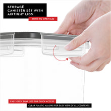 Cereal Containers Storage – 3 Pack Cereal Dispenser Airtight Food Storage Containers BPA-Free Pantry Organization and Storage, Canister for Flour & Sugar 1 Marker 8 Labels (135.2oz)