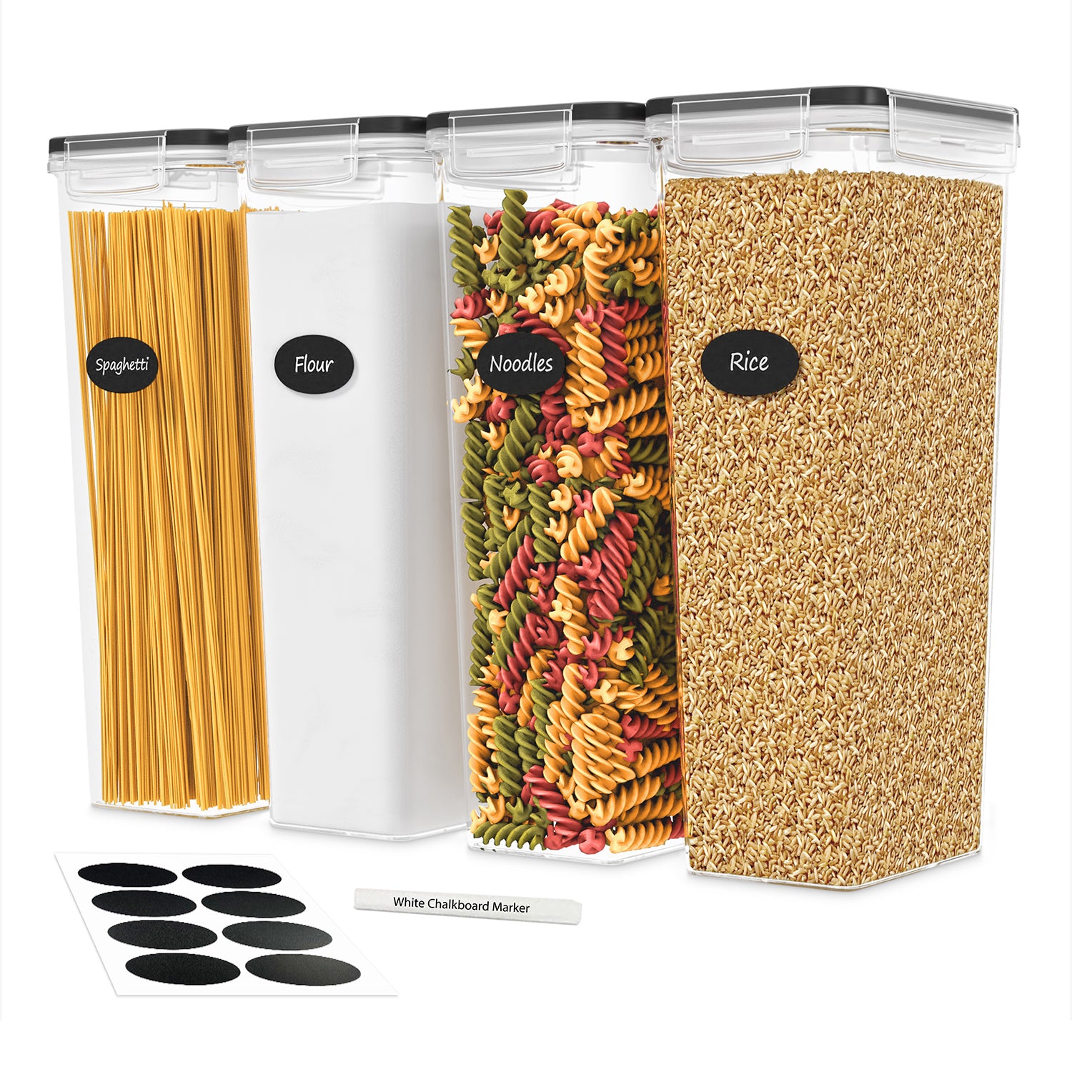 Airtight Food Storage Tall Containers for Spaghetti Noodle and Pasta - –  Dwellza