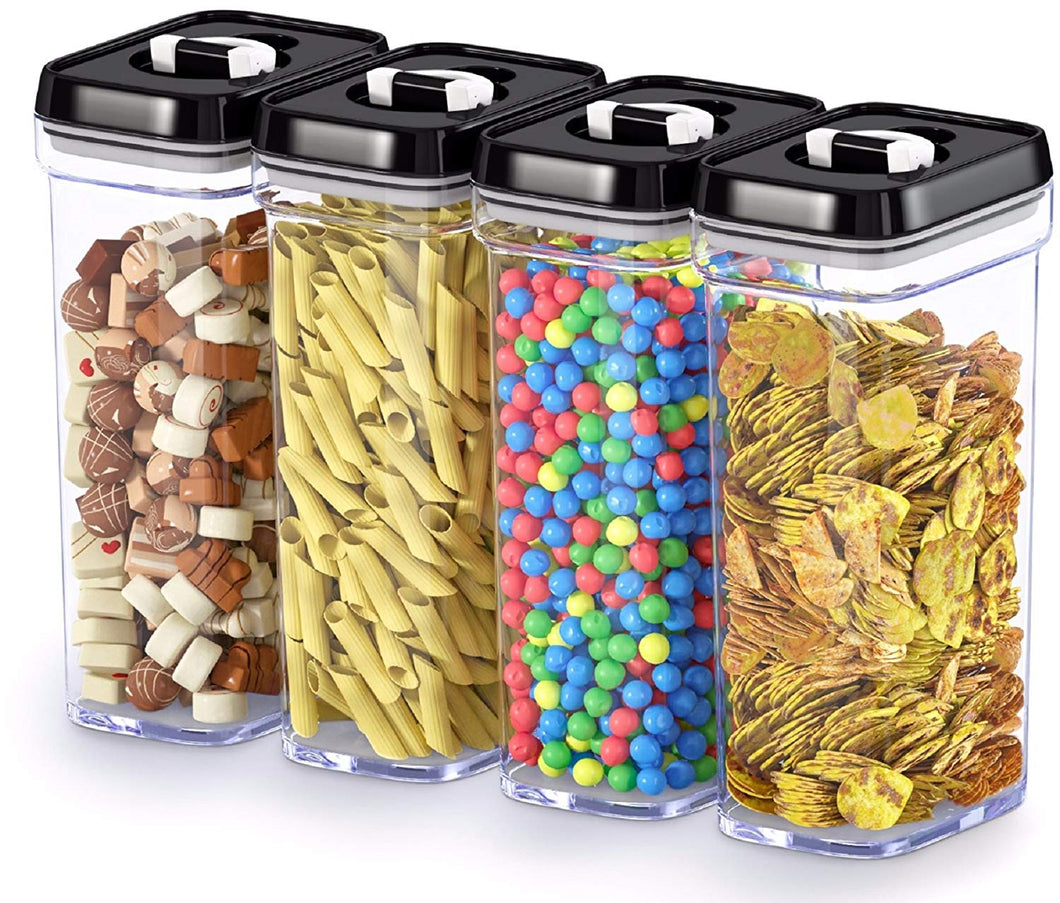Airtight Food Storage Containers with Lids – 4 Piece Set