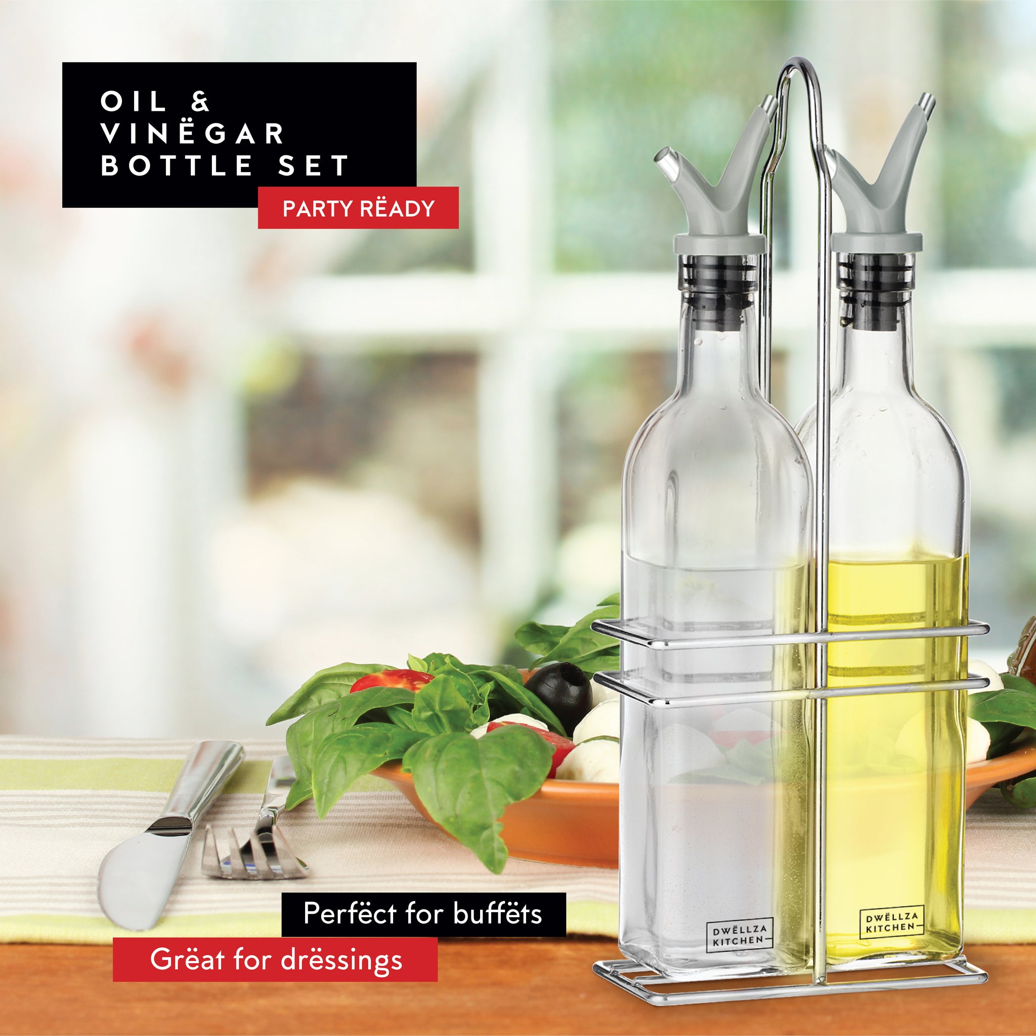 Healvian Stainless Steel Oil Dispenser 11oz Olives Oil Can Metal Drip...