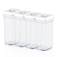Airtight Food Storage Containers with White Lids – 4 Piece Set